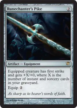 Runechanter's Pike -Foil Light Play MTG Innistrad - Image 1