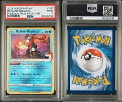 2023 POKEMON PLAY! POKEMON PRIZE PACK: SERIES 3 #046 RADIANT GRENINJA PSA 9 - Image 3