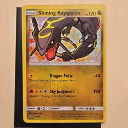 Pokemon Shining Rayquaza Shiny Holo Rare 56/73 Shining Legends 120 HP - Image 1