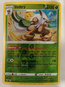 Shiftry - 012/185 Vivid Voltage Pokemon Reverse Holo Foil Nice! - Image 1