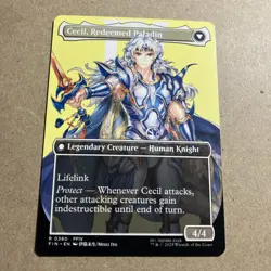 MTG Final Fantasy Cecil, Dark Knight /Cecil, Redeemed Paladin Borderless Reg JP - Image 2