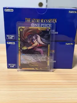 One Piece TCG English OP14-120 Crocodile SEC Foil NM - Image 1
