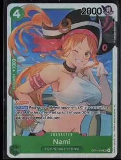 Nami OP14-031 One Piece The Azure Sea's Seven Super Rare Near Mint - Image 1