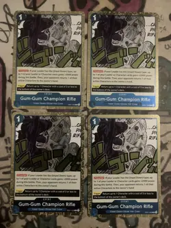 4x EB01-028 Gum-Gum Champion Rifle Extra Booster Memorial Collection One Piece - Image 1