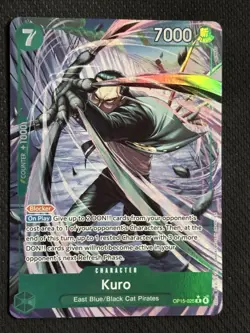 Kuro (Alternate Art) OP15-025 Adventure on Kami's Island Foil ENGLISH One Piece - Image 1
