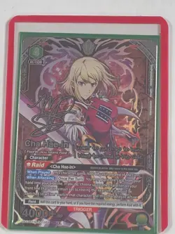 Union Arena Solo Leveling SR 2 Star Cha Hae-in Card Signature Card - Image 3