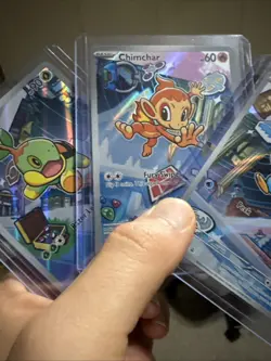 Turtwig Chimchar Piplup First Parter Illustration 3 Card Set Black Star Promo NM - Image 3