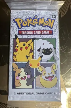 Pokemon TCG General Mills 25th Anniversary 3-card Booster Pack - Sealed - Image 1