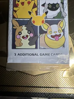 Pokemon TCG General Mills 25th Anniversary 3-card Booster Pack - Sealed - Image 2
