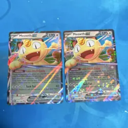 Pokemon Meowth EX Perfect Order Holo EX 062/088 Basic English Card Lot x2 - Image 1