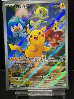 Pikachu - 027 Holofoil SV: Scarlet & Violet Promo Cards SEALED - Image 1