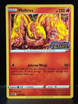 Moltres - SWSH185 Holofoil SWSH: Sword & Shield Promo Cards Promo - Image 1