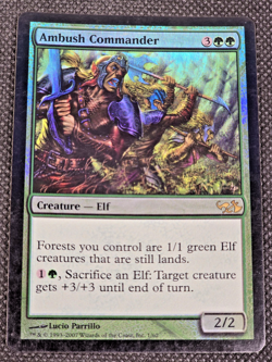 Ambush Commander FOIL Duel Decks Anthology: Elves vs. Goblins NM CARD LP -- L25 - Image 1