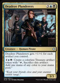 Deadeye Plunderers -Foil Light Play MTG Ixalan - Image 1