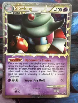 Slowking Prime 85/90 – Undaunted – Holo Rare – MP Pokemon Card - Image 1
