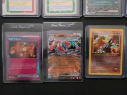 Pokemon trading card lot Green back Charizard 115/190 victreebell lapras - Image 4