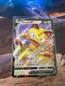 Meowth V SWSH004 SWSH: Sword & Shield Promo Cards Holo - Image 1