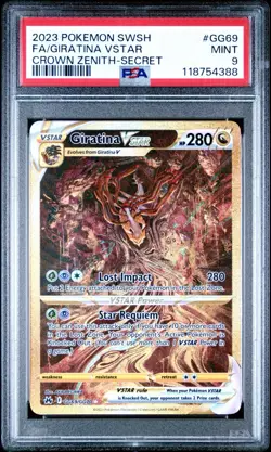 Giratina VSTAR #GG69/GG70 PSA 10 - Pokemon SWSH Crown Zenith Galarian Gallery - Image 1