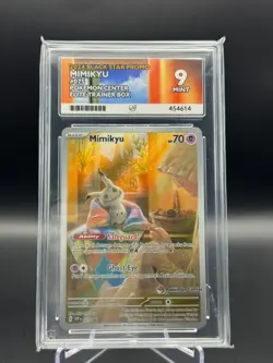 Mimikyu SVP 075 - Pokemon Center Stamp ETB Promo - Paldean Fates 2024 - ACE 9 - Image 1