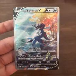 Hisuian Samurott V GG51/GG70 Crown Zenith Galarian Gallery Full Art Pokemon Holo - Image 1