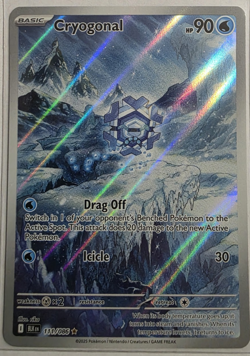 Cryogonal Illustration Rare Near Mint 111/086 Black Bolt White Flare Pokemon TCG - Image 1