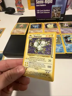10 Vintage POKEMON HOLO LOT Base Set JungleFossil 1st Ed Machamp WOTC LP-NM Rare - Image 2