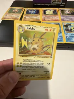 10 Vintage POKEMON HOLO LOT Base Set JungleFossil 1st Ed Machamp WOTC LP-NM Rare - Image 4