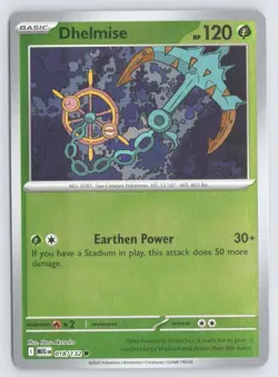 Dhelmise 018/132 Common Mega Evolution Pokemon Reverse Holo Near Mint - Image 1