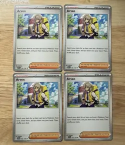 [4x Playset] Arven 166/198 Sv01: Scarlet & Violet Base Set - Pokemon TCG - Image 1