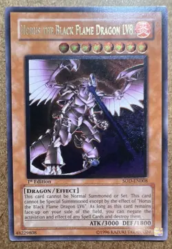 Horus the Black Flame Dragon LV8 (UTR) SOD-EN008 Soul of the Duelist 1st Edition - Image 1