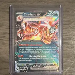 POKEMON CHARIZARD EX SVP196 SV: SCARLET & VIOLET PROMO HOLO 330HP ENGLISH - Image 1