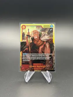 One Piece TCG English OP08-118 Silvers Rayleigh SEC Foil NM - Image 1
