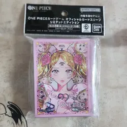 Bandai Charlotte Pudding One Piece Card Game Premium Card Sleeves Pink 70 - Image 1