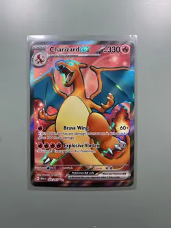 Charizard ex 183/165 Pokemon 151 Ultra Rare MEW Raw NM Mint Scarlet Violet SV - Image 1