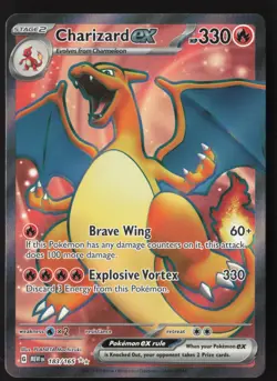 Charizard EX - 183/165 - Ultra Rare - Scarlet & Violet 151 - Pokemon Card - NM/M - Image 1