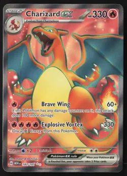 Charizard ex - 183/165 - Ultra Rare - Scarlet & Violet 151 - Pokemon - LP - Image 1