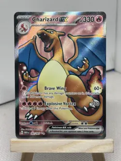 Pokemon Charizard ex 183/165 Full Art Sv: Scarlet & Violet 151 Holo - Image 1