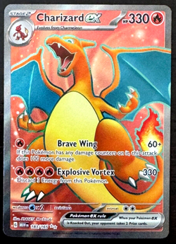Charizard EX 183/165 Scarlet & Violet 151 Ultra Rare Full Art - 2023 - Image 1
