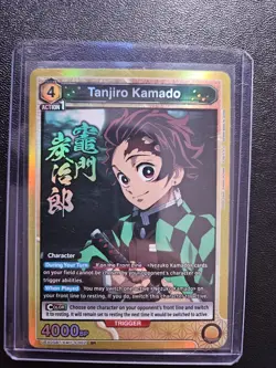 Union Arena Demon Slayer Tanjiro Kamado SR Foil Action 002 Bandai English NM-MT - Image 3