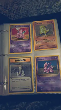 Pokemon TCG GX, Trainer, Holo Card Lot Binder Nidorino Sandshrew Lycanroc Ho-Oh - Image 1