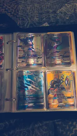 Pokemon TCG GX, Trainer, Holo Card Lot Binder Nidorino Sandshrew Lycanroc Ho-Oh - Image 3