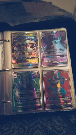 Pokemon TCG GX, Trainer, Holo Card Lot Binder Nidorino Sandshrew Lycanroc Ho-Oh - Image 5
