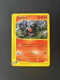 Pokemon Card Aquapolis E Series Houndour 86/147 WOTC - Image 1
