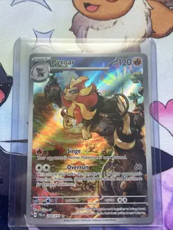 Pokemon Pyroar TCG Holo Card Illustration Rare Card 200/193 Sv02: Paldea Evolved - Image 1
