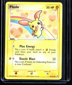 2004 EX - Hidden Legends Plusle #69 Non Holo Pokemon Card - Image 1