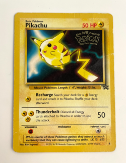 Pokemon Pikachu TCG - Pokemon First Movie Black Star Promo #4 Rare Vintage Card - Image 1