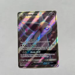 Espeon GX 140/149 2017 Sun & Moon Ultra Rare Near Mint Poorly Cut Pokemon Card - Image 1