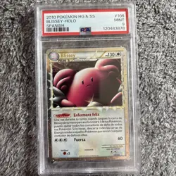 Pokemon Blissey Prime Heartgold Soulsilver HGSS Holo Rare #106 PSA 9 Mint Spanis - Image 1
