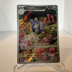 Pokemon TCG Wugtrio Holo Full Art Card Paldean Fates SV 224/091 - Image 1