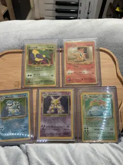 Vintage Pokemon Card Lot: Holo Blastoise, Venusaur, Alakazam + Japanese Cards - Image 3